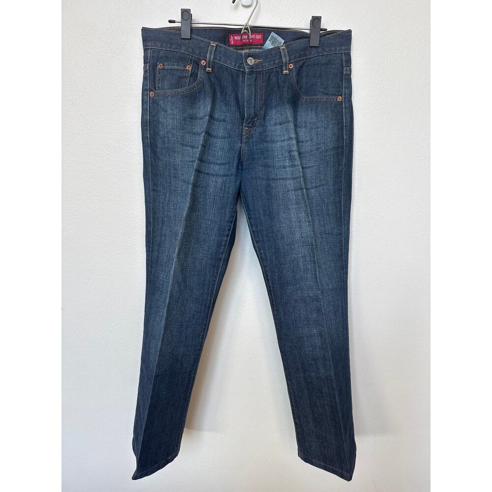 Levi's 515 Nouveau Boot Cut Low Rise Dark Wash Jeans Women Size 12 Long